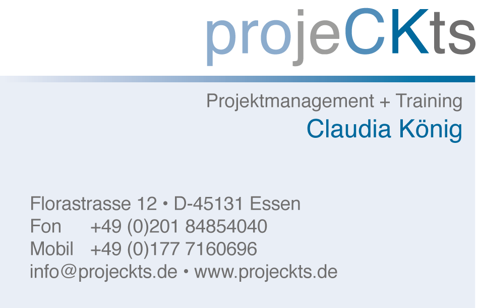 Informtionen projeCKts by Claudia König